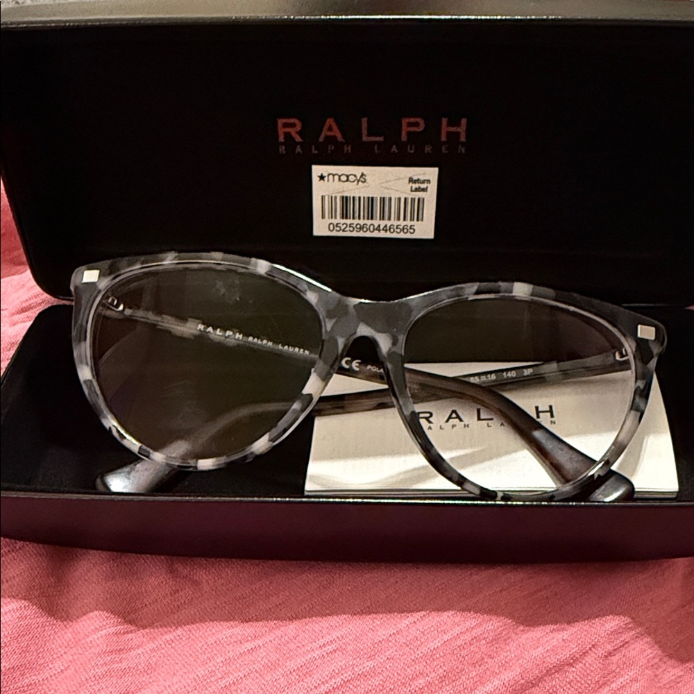 Ralph Lauren Black and Gray Patterned Sunglasses